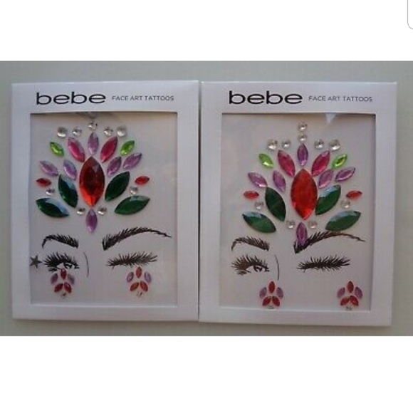 Bebe Temporary Eye & Face Art Tattoo Gems 2 pieces - Picture 6 of 6